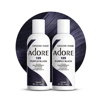 Bild av Adore Shining Semi Permanent hårfärg lila svart (125), 118 ml