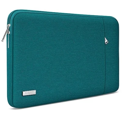 Bild av TECOOL 13,3 tums laptopfodral för 13 MacBook Air/Pro M2, M1 20222012, 14 Pro M3, M1, 20232021, 13,5 Surface Laptop 4/3, skyddsfodral, vattentätt fodral (djup blågrön)