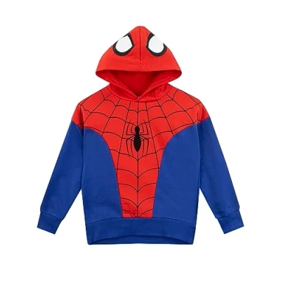Bild av Marvel Pojkar Spiderman Huvtröja Klä Upp Pojkars Huvtröjor Kläder För Barn Röd 134