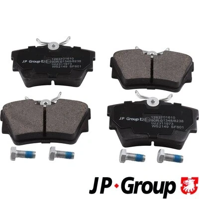 Bild av JP GROUP 1263701610 Jeu de plaquettes frein Essieu arrière contact signal d&#039;usure exclu RENAULT: Trafic 2 Kasten, Bus, 3