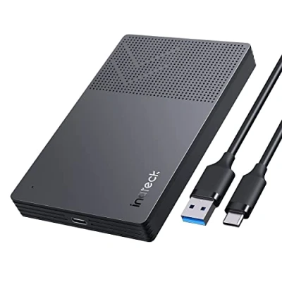 Bild av Inateck USB 3.2 Gen 2 hårddiskhölje med silikonskal för 2,5 tums SSD skivor och hårddiskar, upp till 6 Gbps, UASP, FE2016
