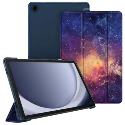 Bild av Fintie Fodral för Samsung Galaxy Tab A9 Plus 11 tum 2023, ultratunt skyddsfodral med genomskinlig baksida skydd automatisk sömn/väckningsfunktion Tablet SM X210/X216/X218, galaxen