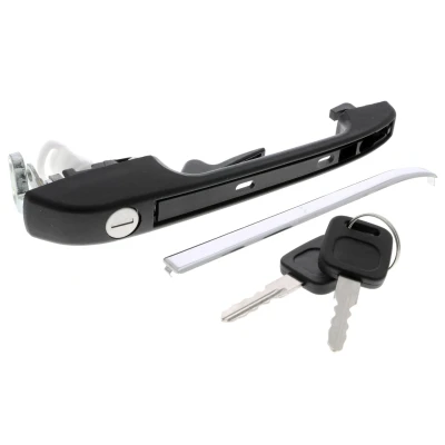 Bild av VAICO V10 6153 Poignée de Porte avant droite avec cylindre fermeture, clé noir Qualité originale AUDI: 80 B2, Coupe B2