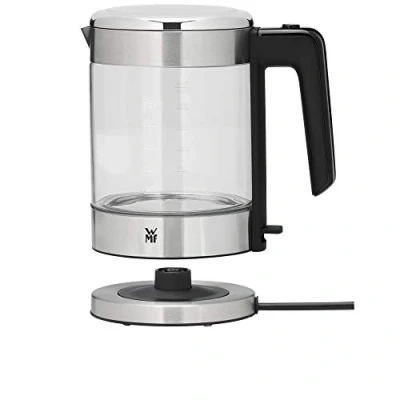 Bild av WMF Köksminis vattenkokare glas 1 liter, trådlös liten, vattennivåindikator, kalk vattenfilter, automatiskt kokstopp, 1900 watt,