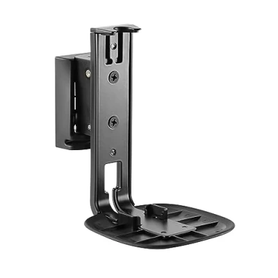 Bild av RICOO Uppsättning högtalare väggfäste för SONOS ONE/SONOS ONE SL, lådvägghållare, 1 styck, högtalarhållare LH054 T, (171 x 170 116 mm), högtalarväggmonterad, svart