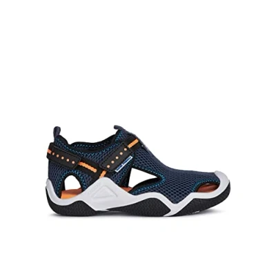Bild av Geox Wader Vandringssandaler för barn, Storlek: 38, Navy/orangefluo Skinnimitation/textil