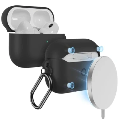 Bild av ESR för Airpods Pro fodral (2023/2022/2019, 2:a/1:a generationen), kompatibel med 2:a generationen (USB C/Lightning kabel), MagSafe, Full Drop Protection, Cloud
