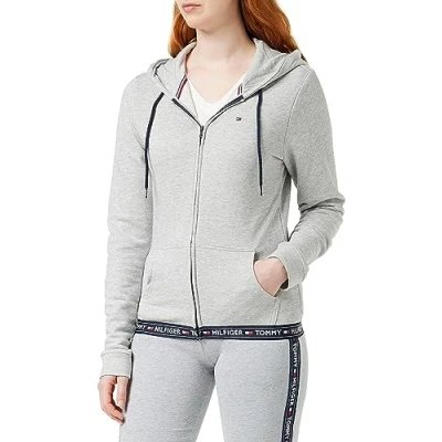 Bild av Tommy Hilfiger Dam Hoody HWK pyjamasöverdel, Grå ljung, XS
