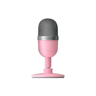 Bild av Razer Seiren Mini (Quartz) USB Ultrakompakt kondensatormikrofon (Strömningsmikrofon, upptagningsmönster av superkardioidtyp, Professionell inspelningskvalitet) Rosa