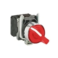 Bild av Schneider Electric Harmony rotary switch complete with led and 2 fixed positions in red 24vac / dc 1xno + 1xnc xb4bk124b5