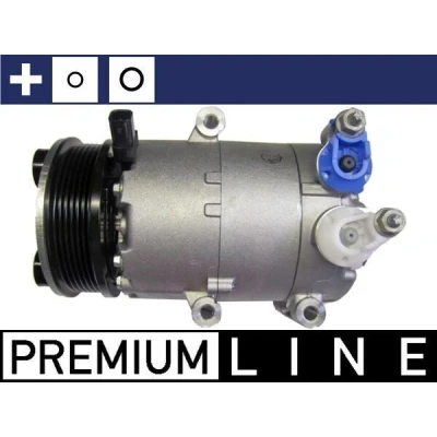 Bild av MAHLE ORIGINAL ACP 1333 000P Kompressor 7VS16ic 12V PAG 46 YF R1234yf, R134a med packbox utan oljeplugg FORD: S Max Mk1, MONDEO 4 Turnier,