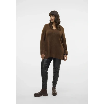 Bild av Vero Moda Curve Vmcfiluca Stickad tröja pinecone, Storlek: 42/44, Pinecone