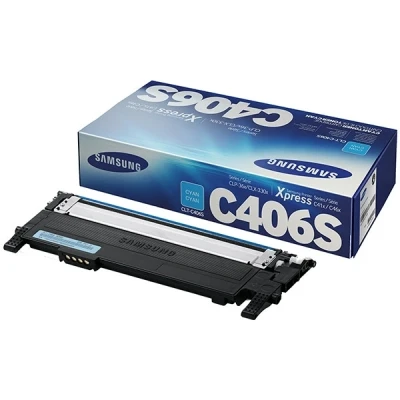 Bild av HP CLT C406S (ST984A) original toner cyan (kompatibel med: CLP 360, 365, 365W/C410W, C460W, C460FW/CLX 3300, 3305, 3305W)