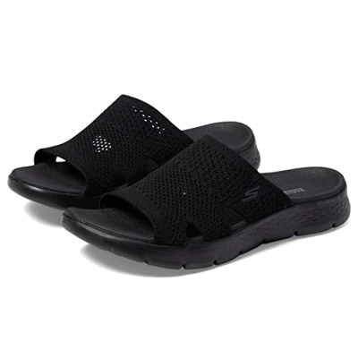 Bild av Skechers dam GO Walk Flex Sandal ELATION, 0, Svart textil, 36 EU