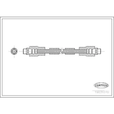Bild av CORTECO 19031070 Flexible De Frein Essieu avant 360 VOLKSWAGEN: Passat B5 GP Berline, AUDI: A8 D2