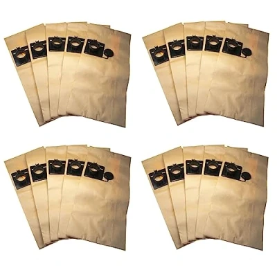 Bild av vhbw 20x Dammsugarpåse kompatibel med Festool CT/CTL/CTM 22, FIS CT 22/5 dammsugare papper, 60 cm x 26,6 cm, sandfärgad