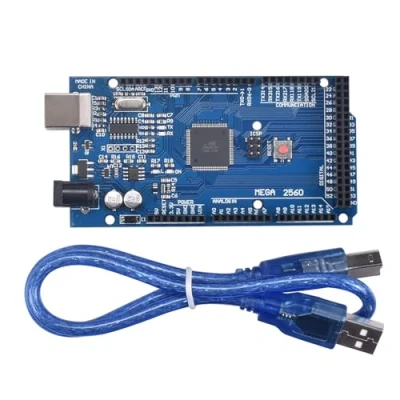 Bild av Mega 2560 R3 bräda, utvecklingstavla med USB kabel kompatibel modul Förbättrad datakabel strömförsörjning 6,5 12 V Arduino IDE