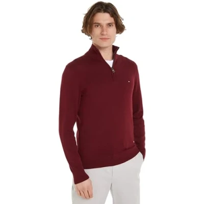 Bild av Tommy Hilfiger Essential Stickad tröja, Storlek: XXL, Deep rouge