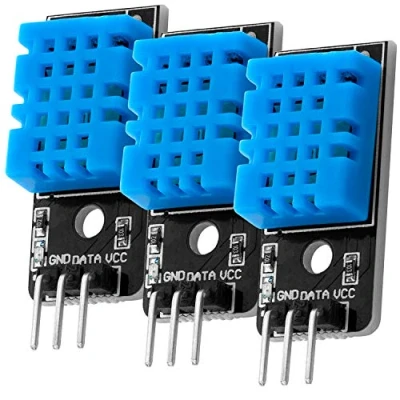 Bild av AZDelivery 3 x KY 015 DHT 11 temperatursensormodul kompatibel med Arduino och Raspberry Pi