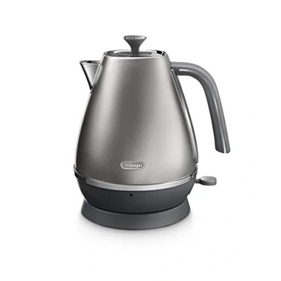 Bild av De&#039;Longhi Distinta Flair KBI2001.S, Vattenkokare med en 360 Roterande Bas, Integrerad Kabelförvaring, Överhettningsskydd, Rostfritt Stål, 1,7l Kapacitet, 2000W, Silver