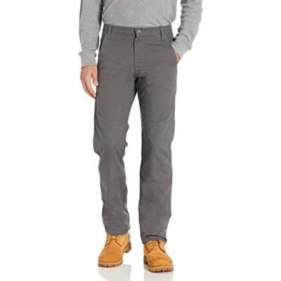Bild av Dickies Tough Max Duck dubbla knäbyxor för män arbetsredskap, Stonewash skiffer, 32W x 32L