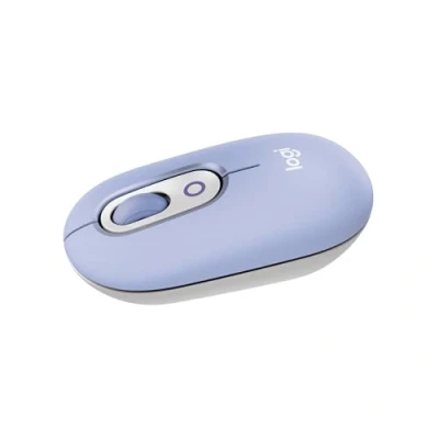 Bild av Logitech POP Mouse, kompakt och bärbar trådlös Bluetooth mus med programmerbara knappar tysta klick, Easy Switch mellan upp till 3 enheter för bärbara datorer, surfplattor, PC Lilac
