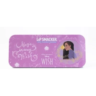Bild av Lip Smacker Wish &amp; Face Tin, Kids Makeup Set with Disney Inspired Gloss and Shimmer Creams in Different Shades, Applicators Included, Princess Gifts for Endless Creativity