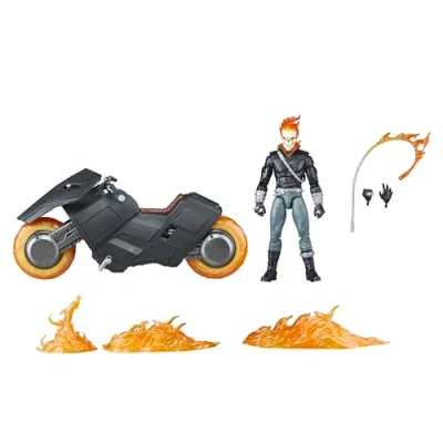 Bild av Marvel 6 cm F9118 Hasbro Legacy Series Ghost Rida with Motorcycle Dany