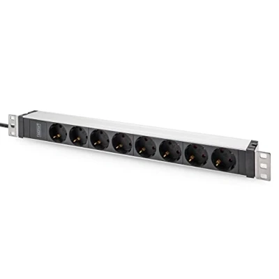 Bild av DIGITUS 19&quot; grenuttag 8 uttag C20 kontakt 1U 250VAC 50/60Hz 16A