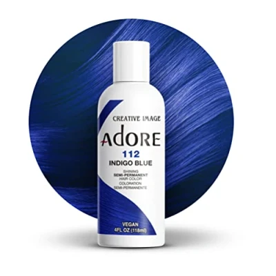 Bild av Adore Shining Semi Permanent hårfärg, 112 indigo blå