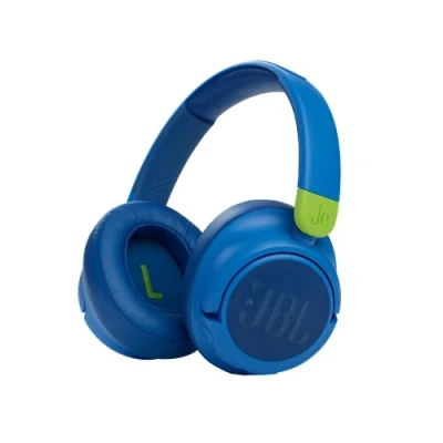 Bild av JBL JR 460NC On ear hörlurar Trådlösa hörlurarör barn med Sound Safe teknik och en lätt bekväm design, blå
