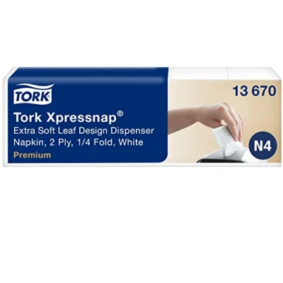 Bild av Tork Xpressnap automatservett, 8 x 500 servetter, Vit,
