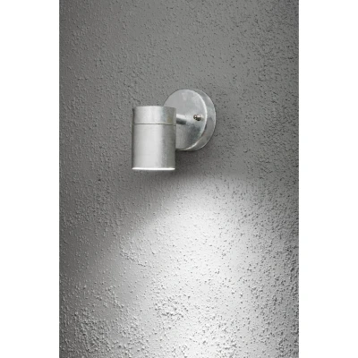 Bild av Konstsmide Modena utomhus vägglampa, enkel ljuskälla, stålfärgad