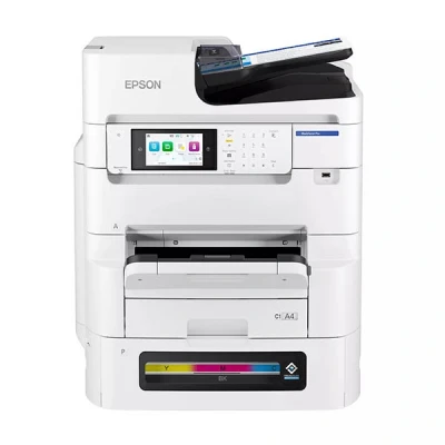 Bild av Epson WorkForce Pro EM C8101RDWF Multifunktionsskrivare färg bläckstråle A3 (media) upp till 22 sidor/minut (kopiering) 26 (utskrift) 400 ark 33.6 Kbps USB 2.0, 2.0 värd, Gigabit LAN, Wi Fi(ac)