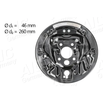 Bild av AIC 56434 Tôle de recouvrement, tambour frein