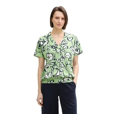 Bild av TOM Tailor Tshirt med print, Storlek: Large, Fresh spring floral design