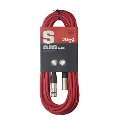 Bild av Stagg SMC10 CRD 10 M XLR till mikrofonkabel röd
