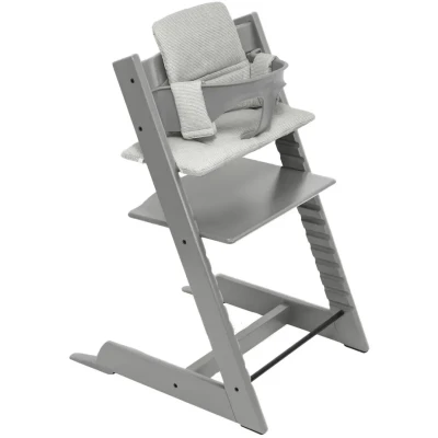 Bild av Stokke Tripp Trapp Matstol Bundle inkl. Matstolsdyna, Storm Grey/Nordic Grey