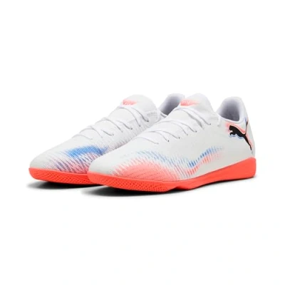 Bild av Puma Unisex Future 8 Play It fotbollssko, vit svart glödande röd, 39 EU