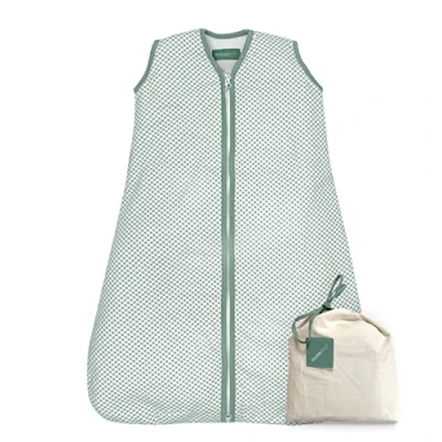 Bild av molis&amp;co Baby sovsäck TOG 195 cm (1836 månader) vår och höst ärmlös babysovsäck för pojkar flickor (unisex) 100 % bomull (Oeko Tex) Vichy Green