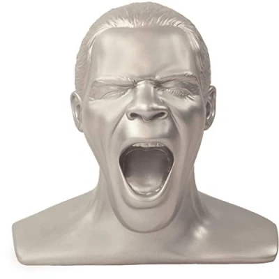 Bild av Oehlbach Scream Unlimited Plus exklusivt hörlursstativ i form av det legendariska huvudet optimal förvaring större over/on ear hörlurar (Made in Germany) handgjorda silver matt
