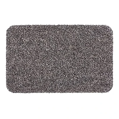Bild av ASTRA Smutsfångande matta inomhus tvättbar 40 x 60 cm entrématta antracit 100 % bomull dörrmatta Entra absorberande halkfri lättskött