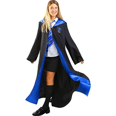 Bild av Funidelia Harry Potter Ravenclaw Maskeraddräkt för dam och herr Hogwarts, Trollkarlar, Filmer &amp; Serier vuxen roliga tillbehör fester, karneval Halloween Storlek S