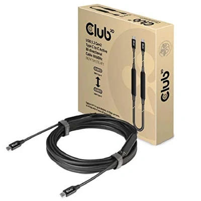 Bild av USB 3.2 GEN 2 typ C till active bi DIRECTIONAL CABLE 8K60HZ data 10 GBPS och PD
