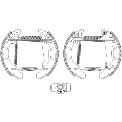 Bild av TEXTAR Shoe Kit Pro 84018301 de freins, freins à tambours avec cylindre roue, élément d&#039;ajustage AUDI: 80 B3