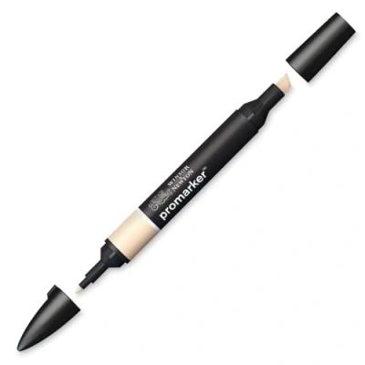 Bild av Winsor &amp; Newton 0203623 ProMarker professionell layoutmärkpenna 2 spetsar, fin och bred för ritningar, design layouter silkeslen citron