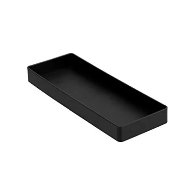 Bild av Amazon Basics plastorganisatör, halv tillbehörsbricka, rektangulär, svart