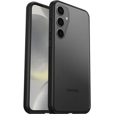 Bild av OtterBox Sleek Series Skal för Samsung Galaxy S24+, stöttåligt, Fallsäkert, Supertunt, Skyddande tunt Skal, Testad till militärstandard, Klar/Svart, Utan retailförpackning