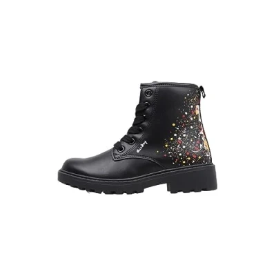 Bild av Geox flicka J Casey Girl Ankle Boot, Svart flerfärgad, 36 EU
