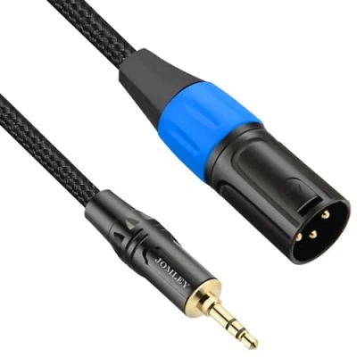 Bild av JOMLEY 3.5mm till XLR Kabel, Obalanserad Aux Hane Mikrofon 1/8 tum Mini Jack Stereo Adapter Kabel för Mobiltelefon, Bärbar dator, Högtalare, Mixer 3 m